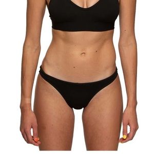 Jolyn Europe swim suit tie front bottom size L in black